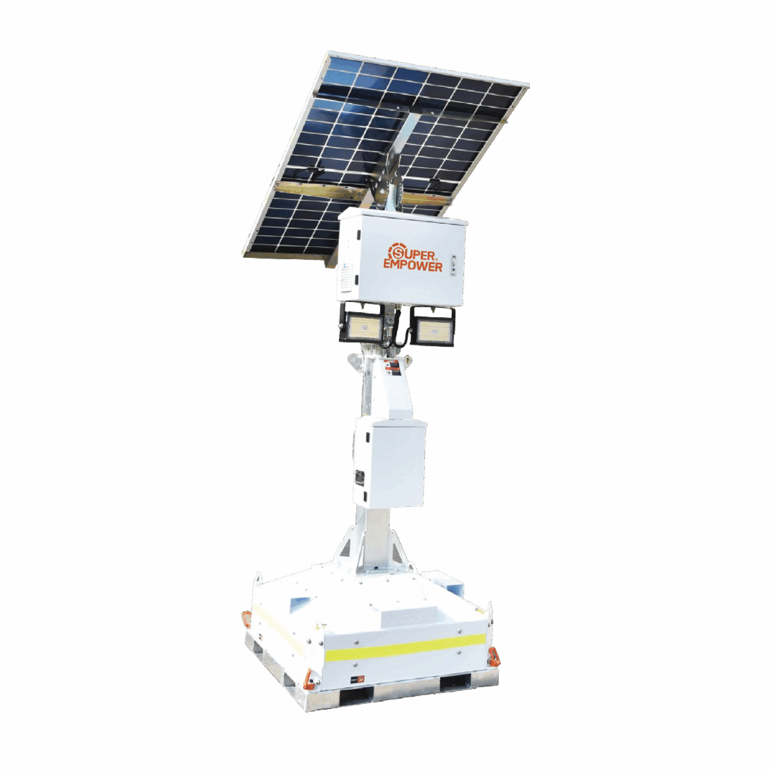 SUPER EMPOWER SCOUT Solar Light Tower In White finish