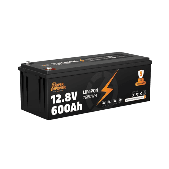 SUPER EMPOWER 12.8V 600Ah Battery pack in black finish